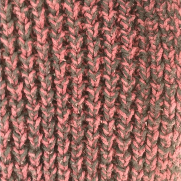 Gap Women Zip Up Sweater Burgundy Black Chunky Knit Small Short - Picture 8 of 9